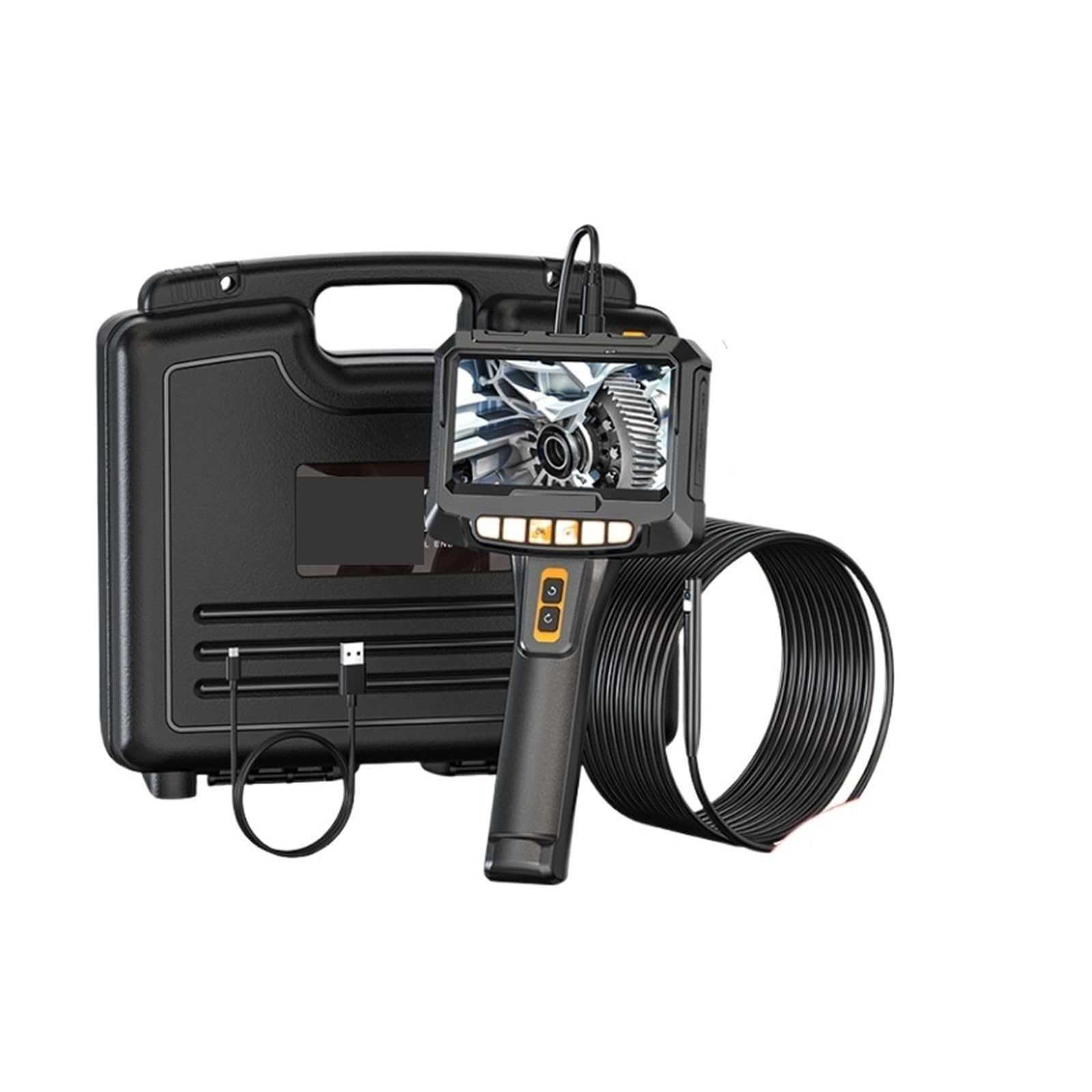 Caméra d'égout et endoscope industriel rotatif à 360° avec écran 5 pouces