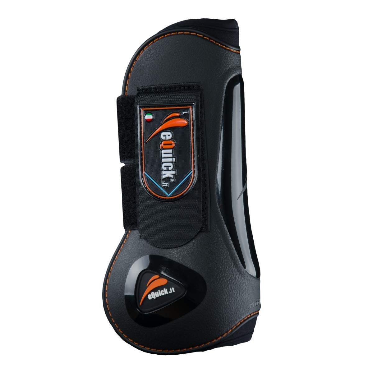 EQUICK eLight - Botas de caballo delanteras, color negro