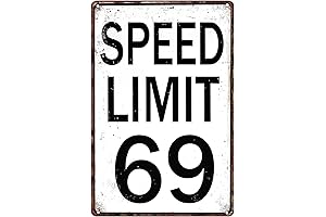 Road Signs Room Decor - The Perfect Funny Poster for Guys