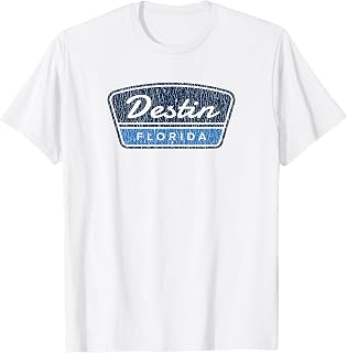 Destin Florida Retro Vintage Souvenir Badge T-Shirt