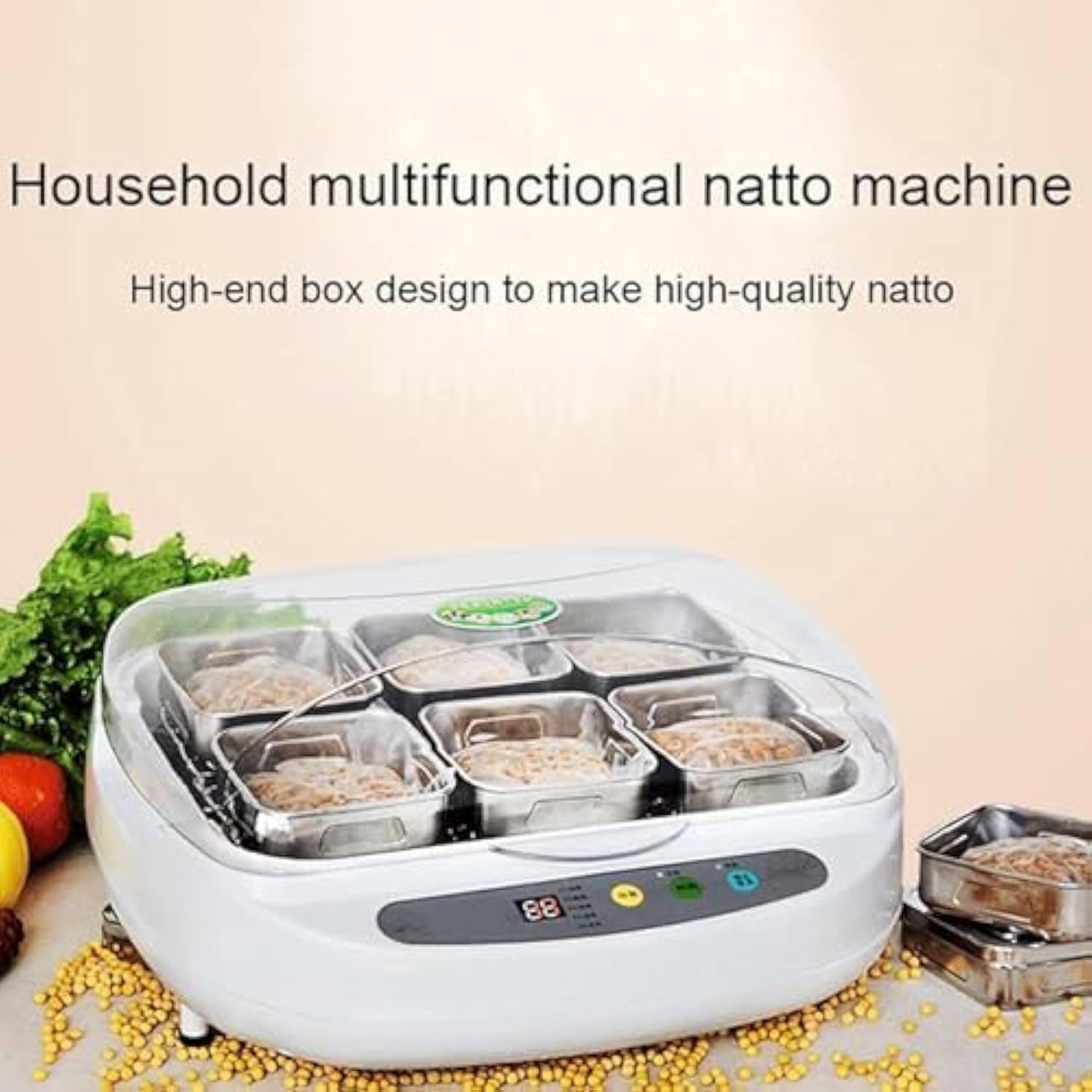 Inteligentny Natto Maker - 3,5l Domowy Ryż W Wino Fermentor Machak Jogurtowy - Maszyna Fermentacyjna Pikle - Ryż Natto, Jogurt, Fermentacja Wina