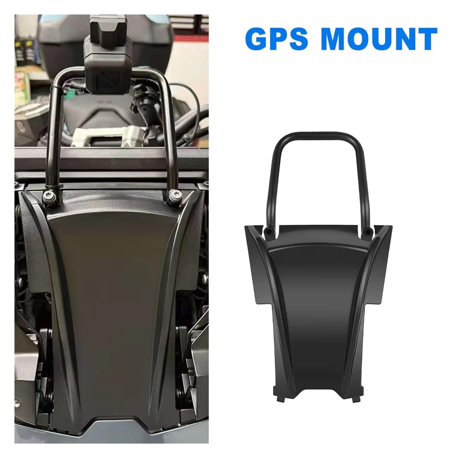 supporto navigazione moto Per BMW R1300RT 1300 RT GS 2024-2026 ADV 2022-2026 Moto Parabrezza Supporto Per Navigatore Per Telefono Cellulare GPS(Black-Twill Pattern)