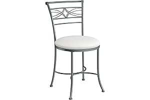 Hillsdale Furniture Dutton Vanity Stool: Comfort and Style in Your Bathroom