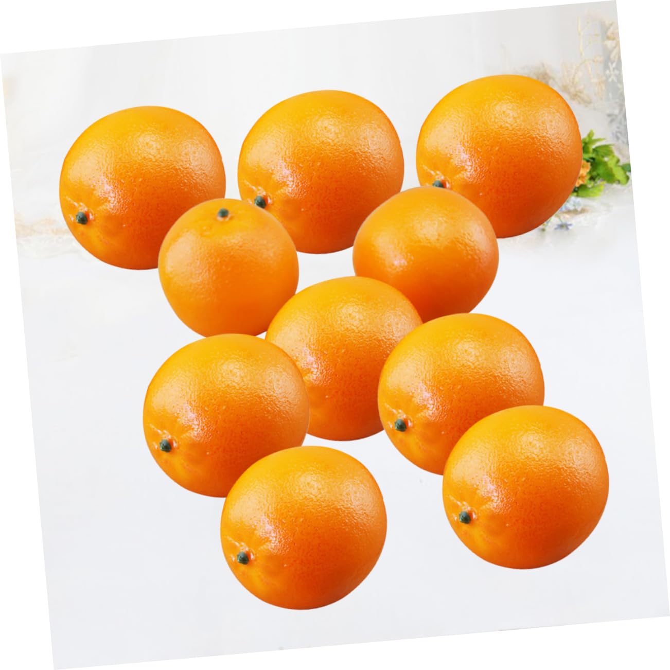 STOBAZA 20pezzi Frutta Finta Arancione Per Fotografia Decorazione e Scenari Di Frutta Artificiale Realistica Per Interni Ed Esterni Facile Da Usare e Leggera
