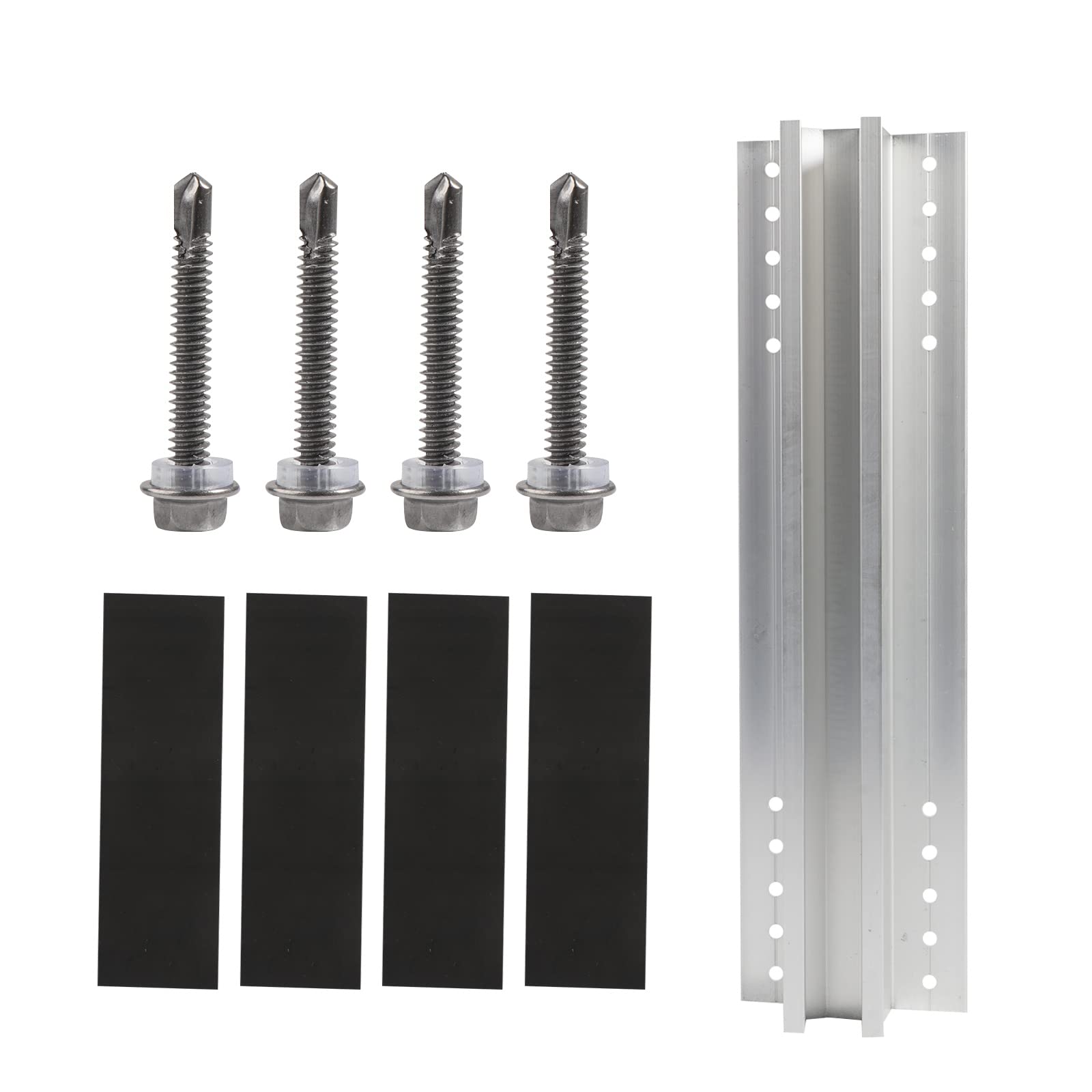 Kalttoy 400Mm Aluminum Alloy Solar Panel Short Solar Panel Mounting Bracket Photovoltaic Mounting Bracket Photovoltaic
