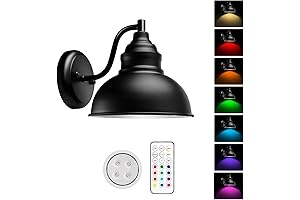 Farmhouse Battery Operated Wall Sconce - Elegant Ambiance with Remote Control Convenience