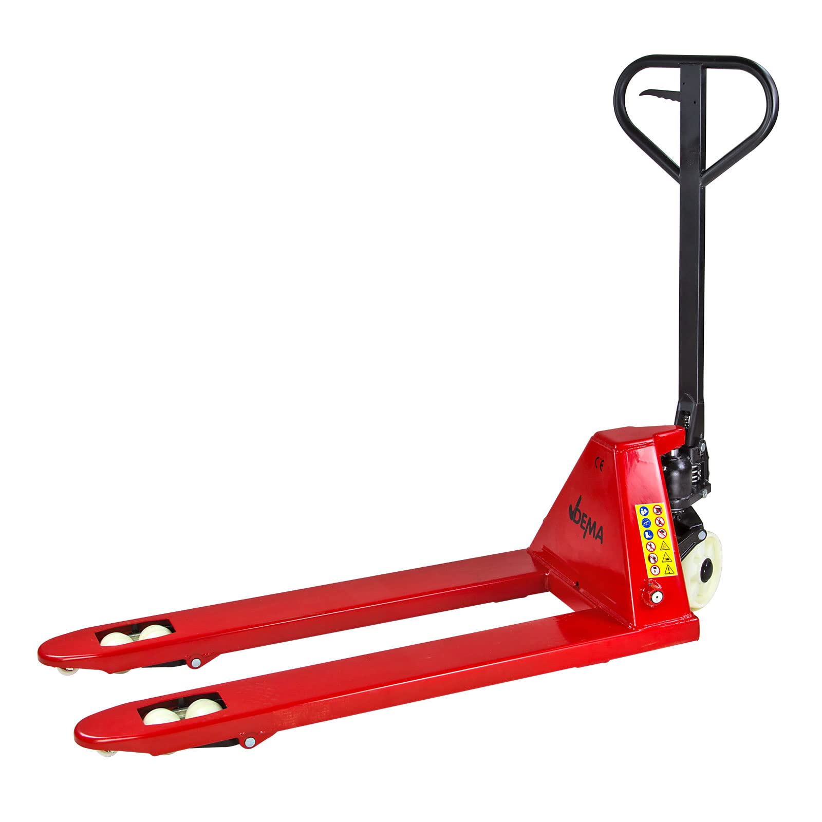 DEMA Gabelhubwagen 2000 kg – 2 t PP Hubwagen, Palettenwagen, Handhubwagen, Gabel 114 cm, Doppelrollen, robust & langlebig, ideal für Lager, Transport, Werkstatt & Palettenhandling