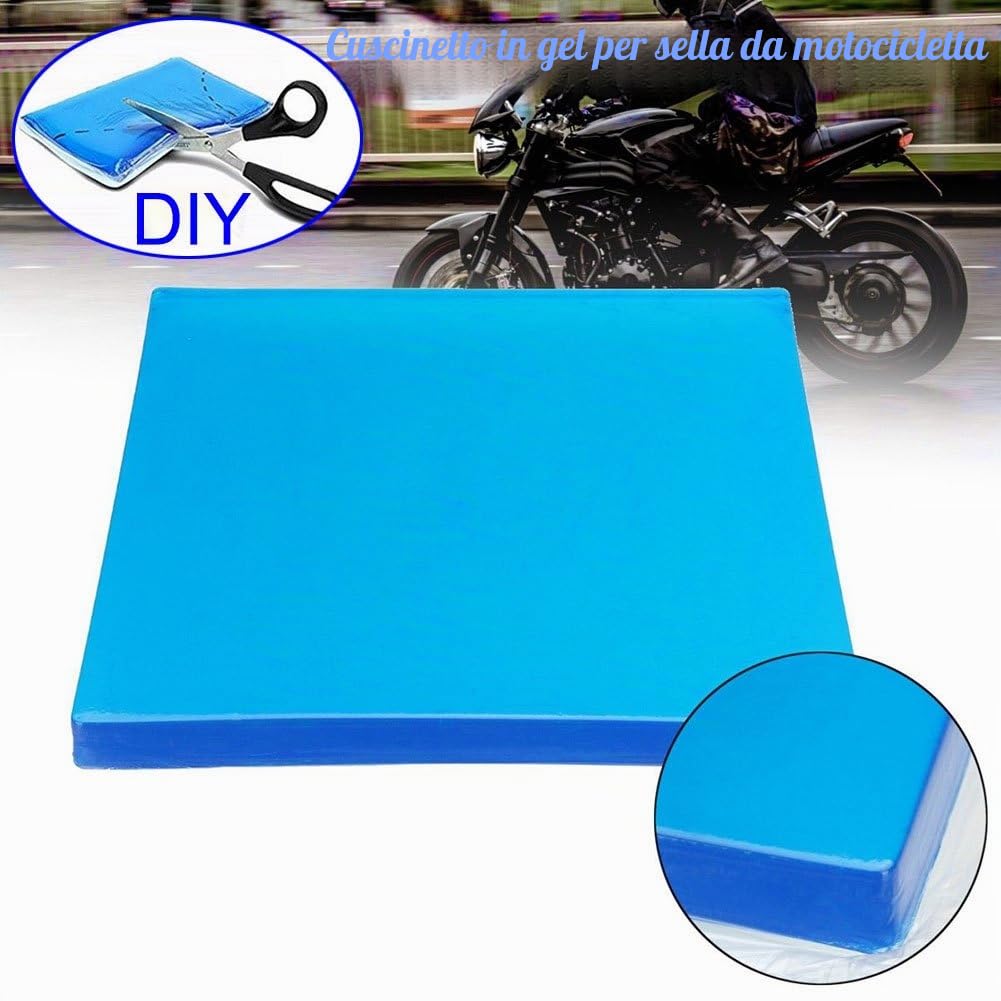 Cuscinetto in gel per assorbimento degli urti per sella della moto, accessorio comodo, ammortizzante