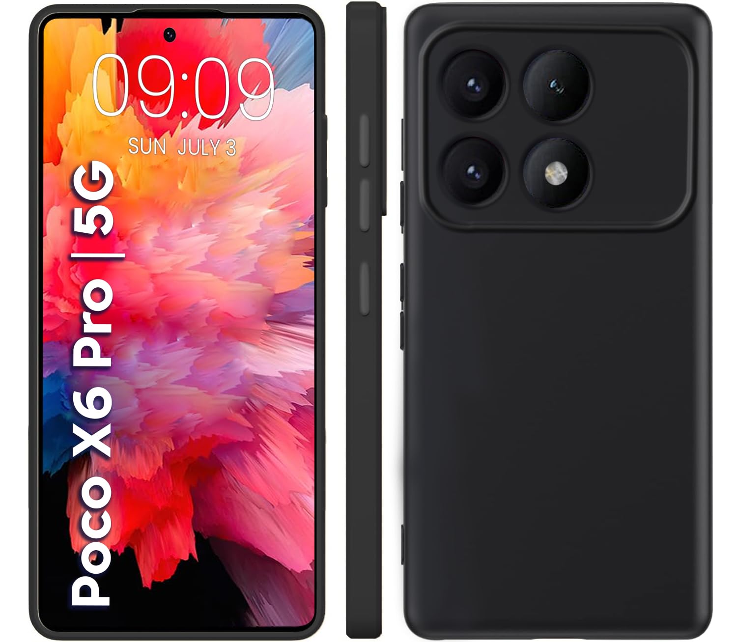 TRUEUPGRADE Compatible with Poco X6 Pro 5G Back Cover Case, Liquid Silicone Cover, Full Body Protective Cover, Shockproof, Slim Phone Cover - Black (B0CZNXXB3T) Amazon Price History, Amazon Price Tracker
