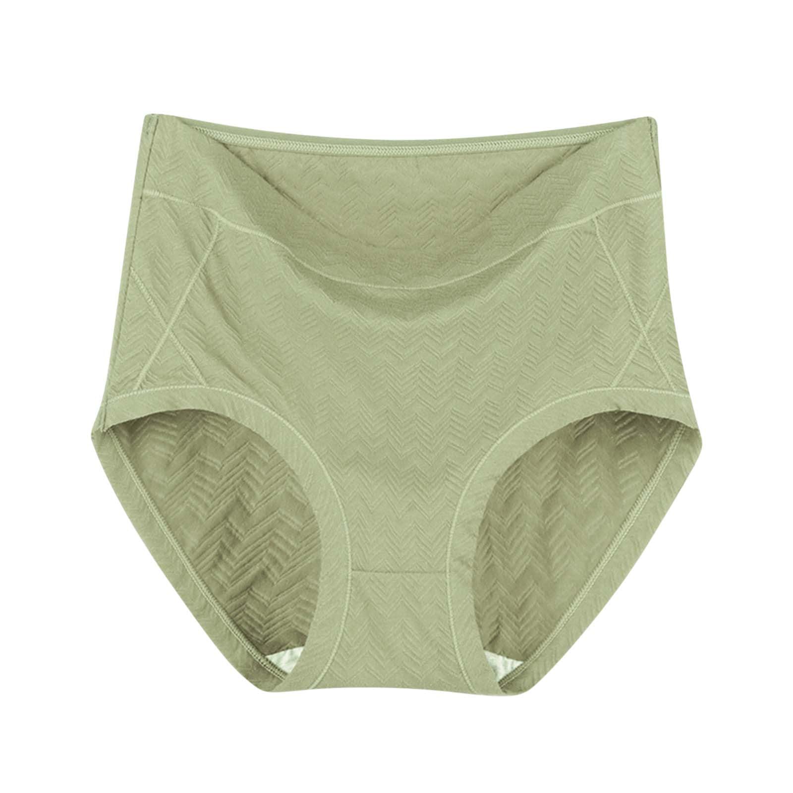 Womens Plus Size Panty Underwear Cotton High Waist Full Coverage Brief Soft Panties Stretch Bikini Lingerie Underpants