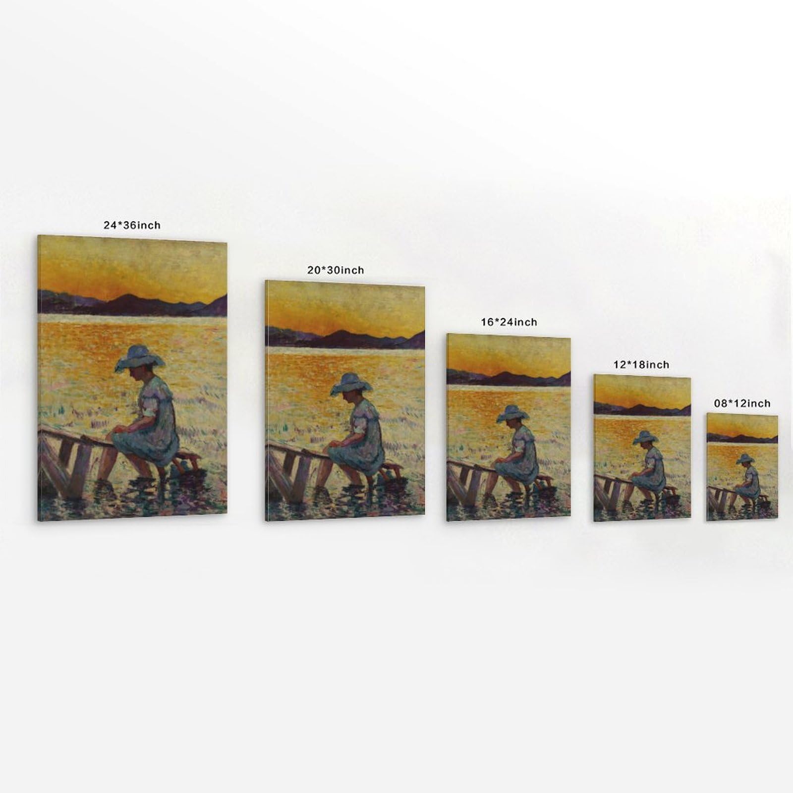 generisch Saint-Tropez, Sunset by Henri ManguinModernas Impresiones en lienzo, Cuadros Decorativos Para Habitación de Niños o Niñas, Cuadros de Pared Para Sala De Estar Y Pinturas Con Motivos