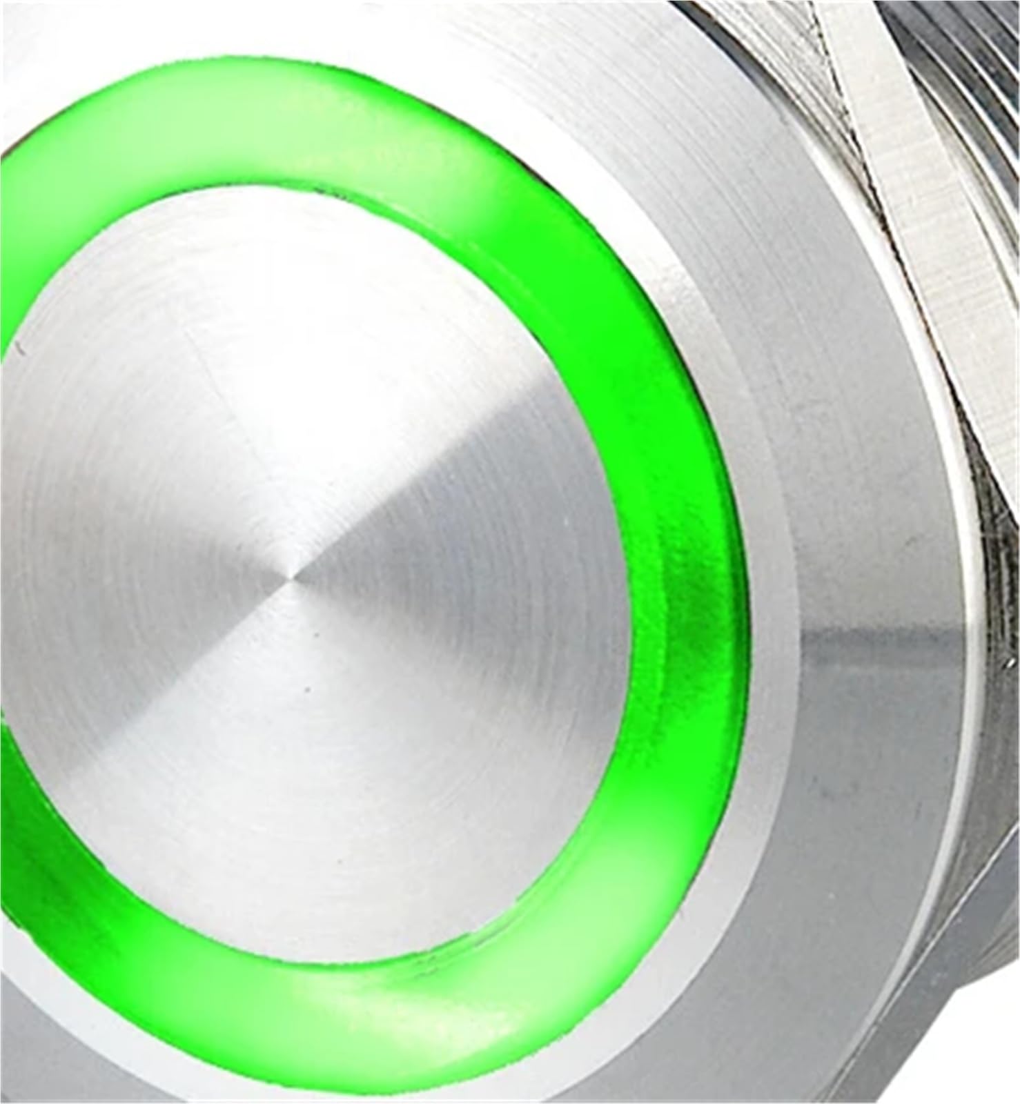 20 szt. 25 mm pierścień 24 V metalowy przełącznik przyciskowy elektryczny przełącznik przyciskowy do lutowania z przewodami 100 cm (zielony, momentowy 1NO1NC)