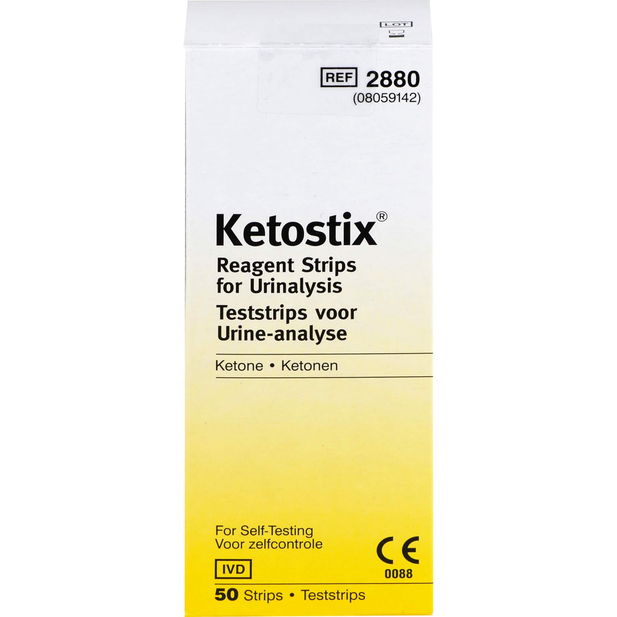 Ketostix® Keto Test Strips Urine Test Strips, Urine Sugar, ketosis, 50 Pieces