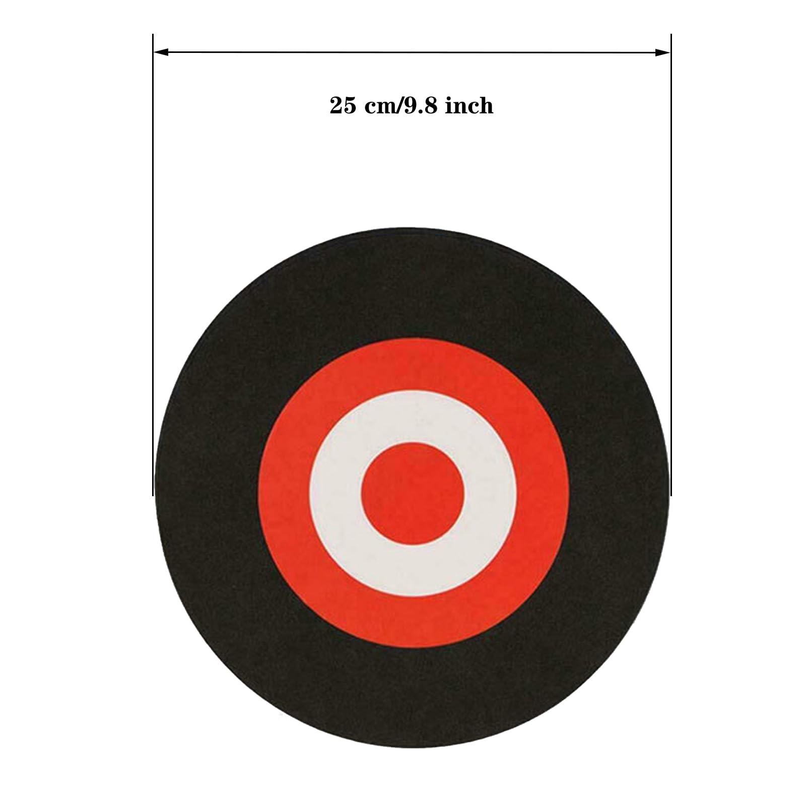 KURUGELI Cible de tir en Mousse EVA 9 Pouces, Cible Ronde 25cm pour tir à l'arc, Pratique intérieur extérieur, adaptée Arc Classique Arc composé Entrainement Chasse