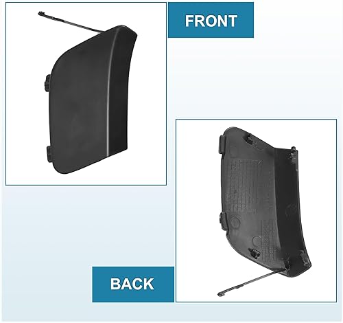 Miniatura 3 de uxcell Cubierta del gancho de remolque del parachoques delantero derecho del coche para Mercedes-Benz CLA250 2017 2018 2019 No.A1178856900 negro