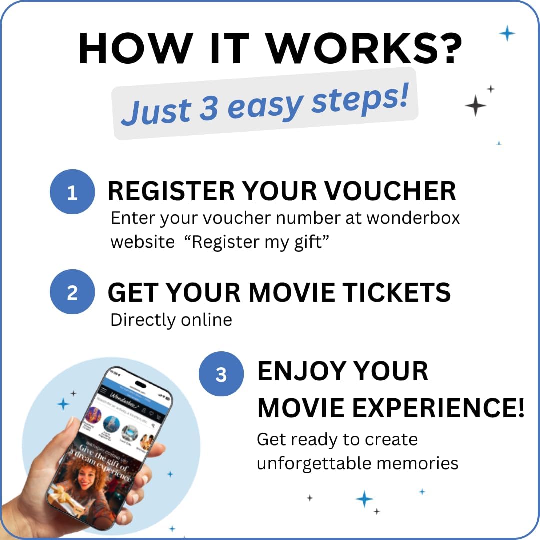 WONDERBOX - Regal Movie Gift Box – 2 Tickets & 2 Snack Packs – Movie Night Experience for 2 – Valid at 425 Regal Locations in the US - Image 4