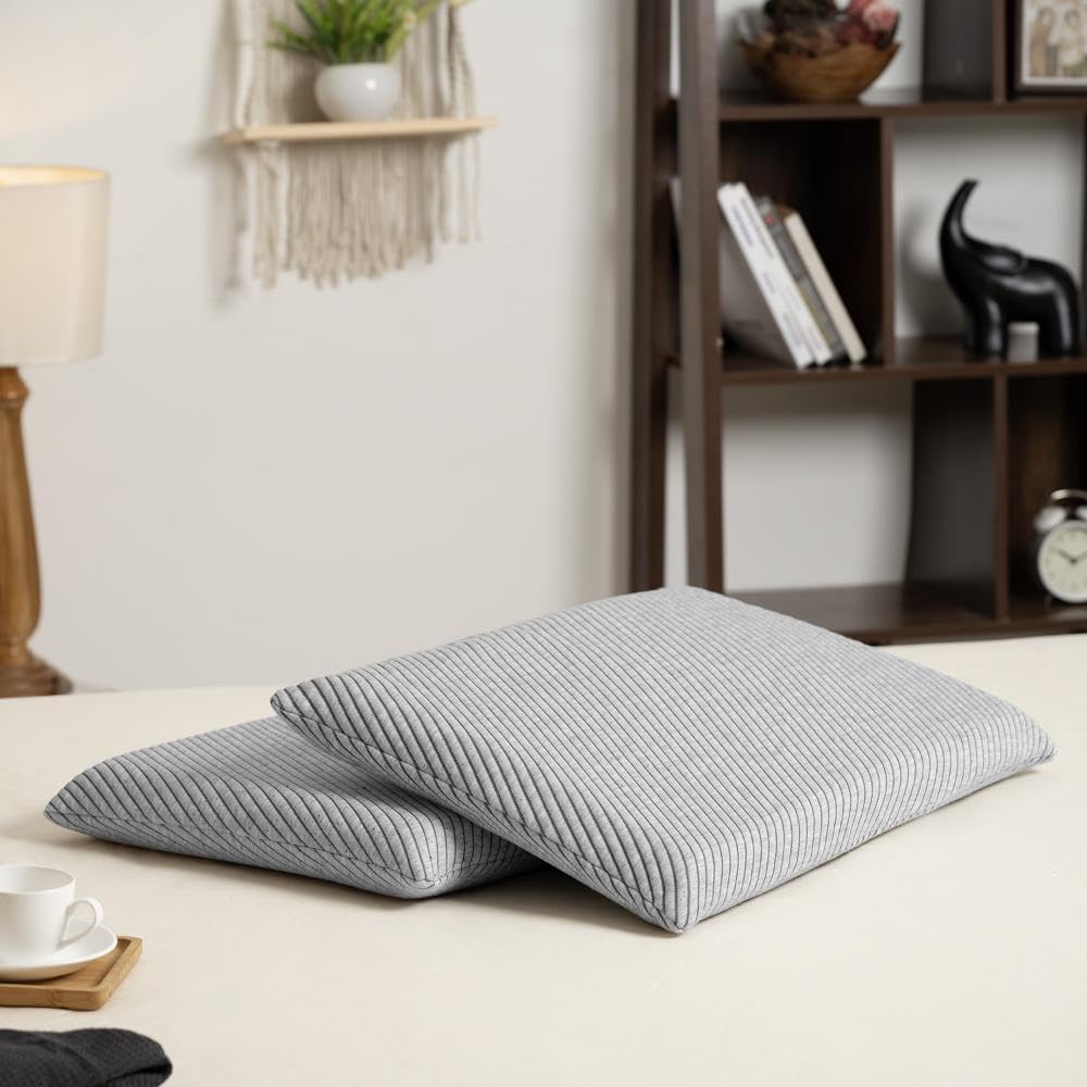 Wakefit Memory Foam Pillow Set - Neck Pain Relief -32