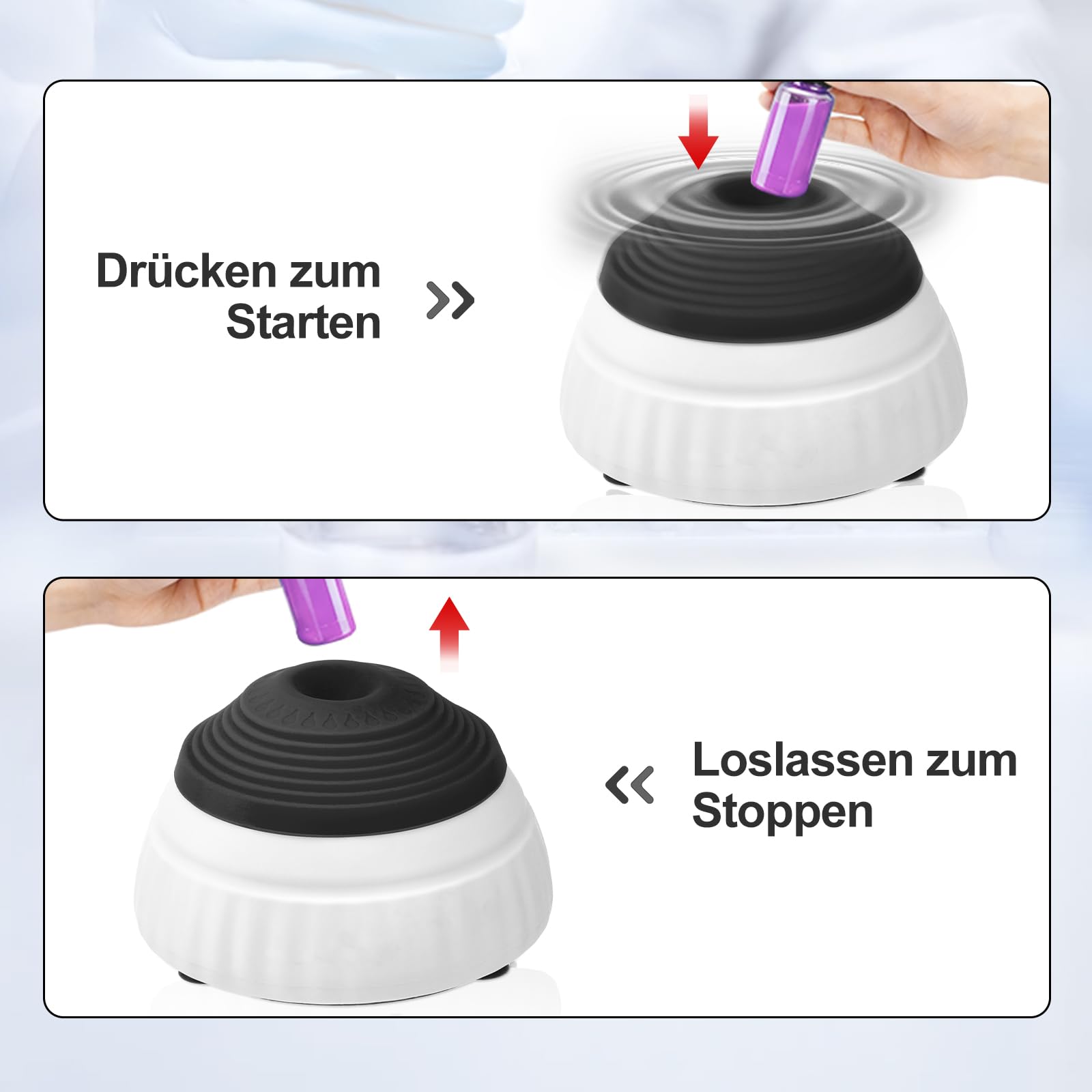 Vortex - Mini mixer per laboratorio, con funzione touch, 3000 giri/min, per agitatore di vernice, smalto, gel per ciglia, inchiostro per tatuaggi, 100 pezzi