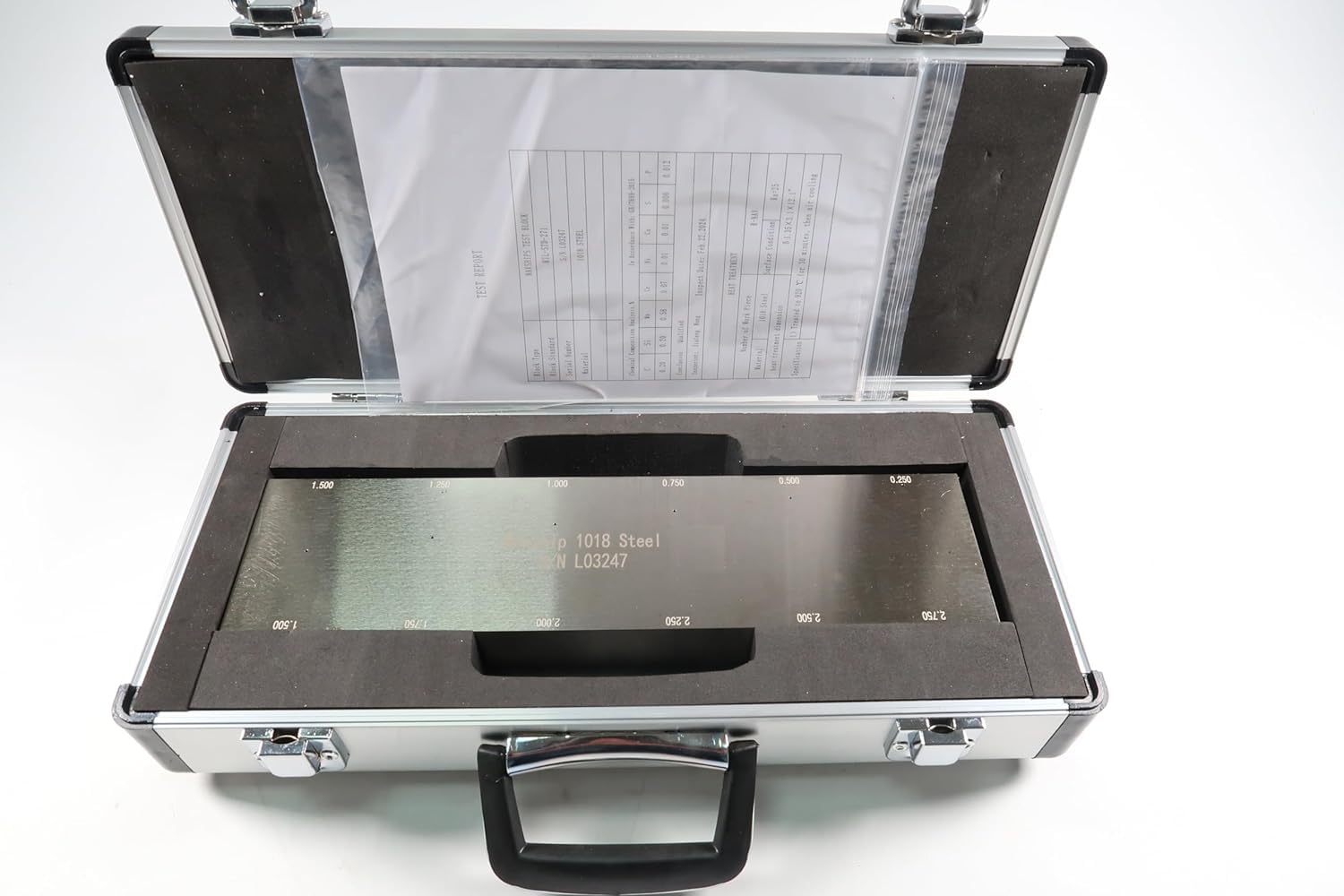 UT Test Block NavShip Phased Array/ultrasonic Calibration Block 6 Holes Type (1018 Steel Nickel-Plated)