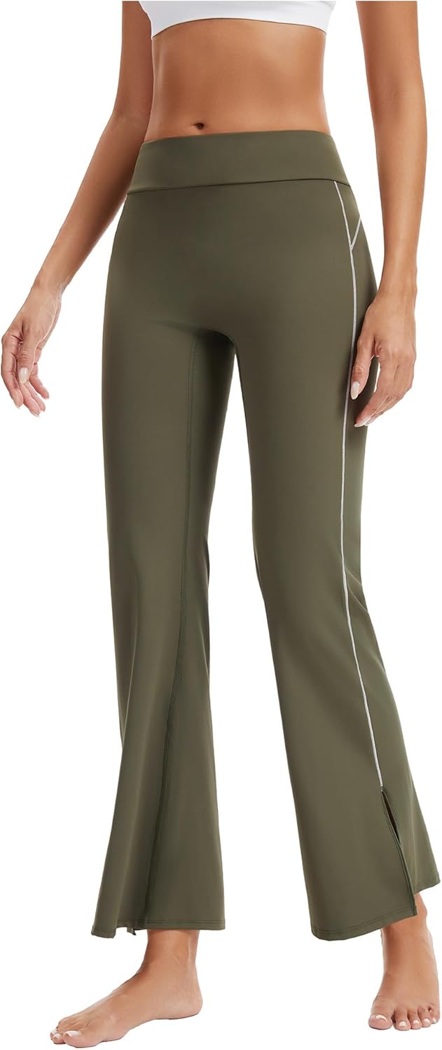 VME High Waisted Yoga Pants with Pockets - Tummy Control Workout Running Yoga Legging for Women - Image 5