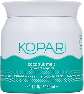 Kopari Organic Coconut Melt - All-over Skin Moisturizing, Under Eye Rescuing, Hair Conditioning + More With 100% Organic Coconut Oil, Non GMO, Vegan, Cruelty Free, Paraben Free and Sulfate Free 5 Oz