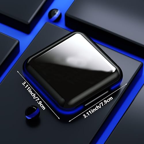 Miniatura 2 de MOODKEY Pastillero pequeño impermeable, pastillero de viaje, portátil, diario, pastillero para bolso, 4 compartimentos, organizador compacto de