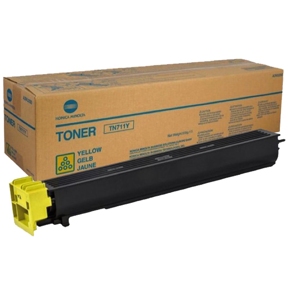 KONICA MINOLTA BIZHUB C654E Yellow Original Toner (31,500 Yield)