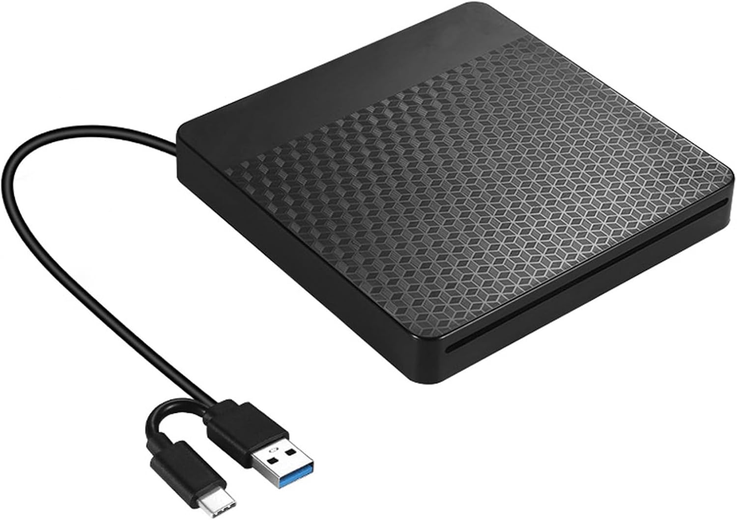 Slot Loading DVDs Burners External Opticals Drive USB Powered Plugs and Play for Computer Laptop with Wide Compatibility