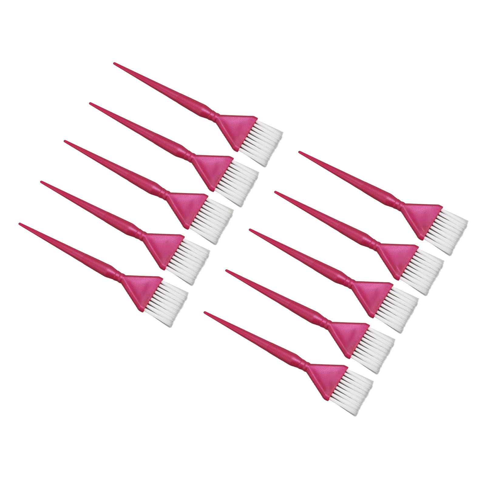 Set di pennelli per capelli 10 pezzi, manico ergonomico, applicatore per tinta, pennello per tinture per capelli per salone di bellezza (S)