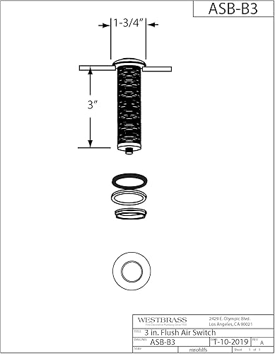 Miniatura 9 de Reemplazo Disposición Air Interruptor recortar en powdercoated Flat Black