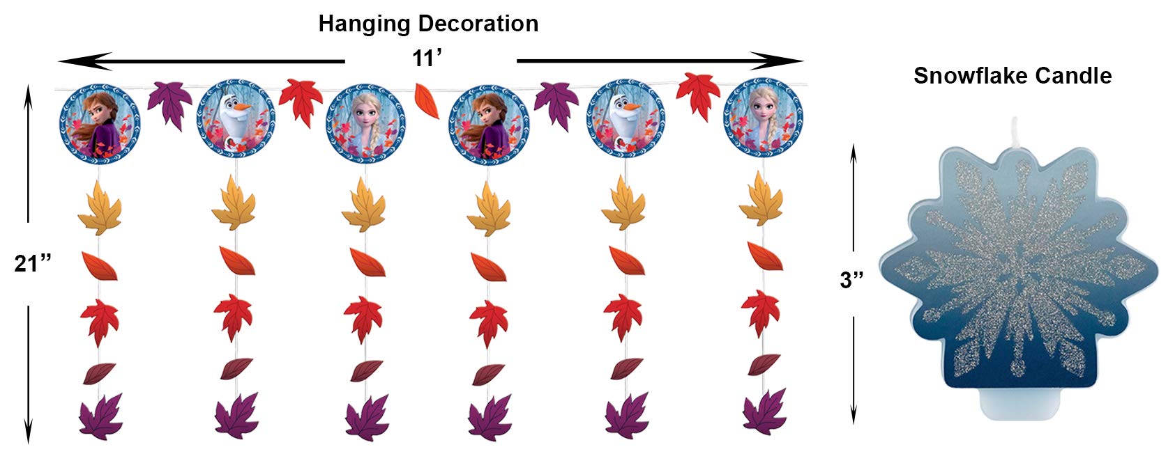 Ziggos Party Frozen 2 Table Decorating Kit