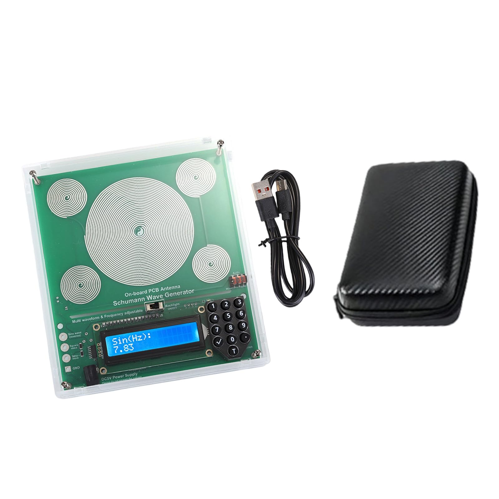 Frequenzgenerator Tragbarer Frequenzgenerator Bereich von 0, 01 Hz bis 100.000 Hz mit Sinus und Rechteckwellenausgang