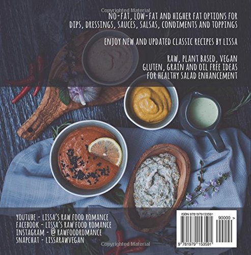 Plant Based Dips N' Dressings: Raw Vegan Gluten Free Dips, Dressings, Condiments & Sauces #TOP1