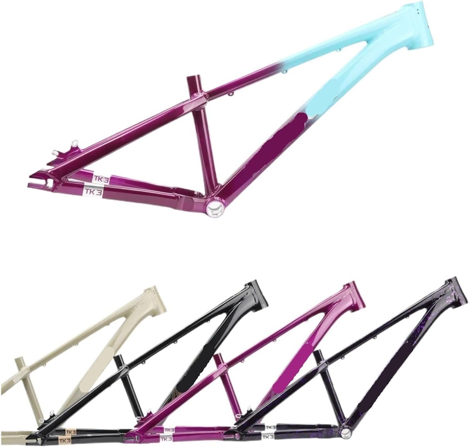 Compatible for Tanke 26inch Dirt Jump Frame Ultralight Aluminum Alloy Mountain Bike Hardtail BMX 10x135mm Quick Release