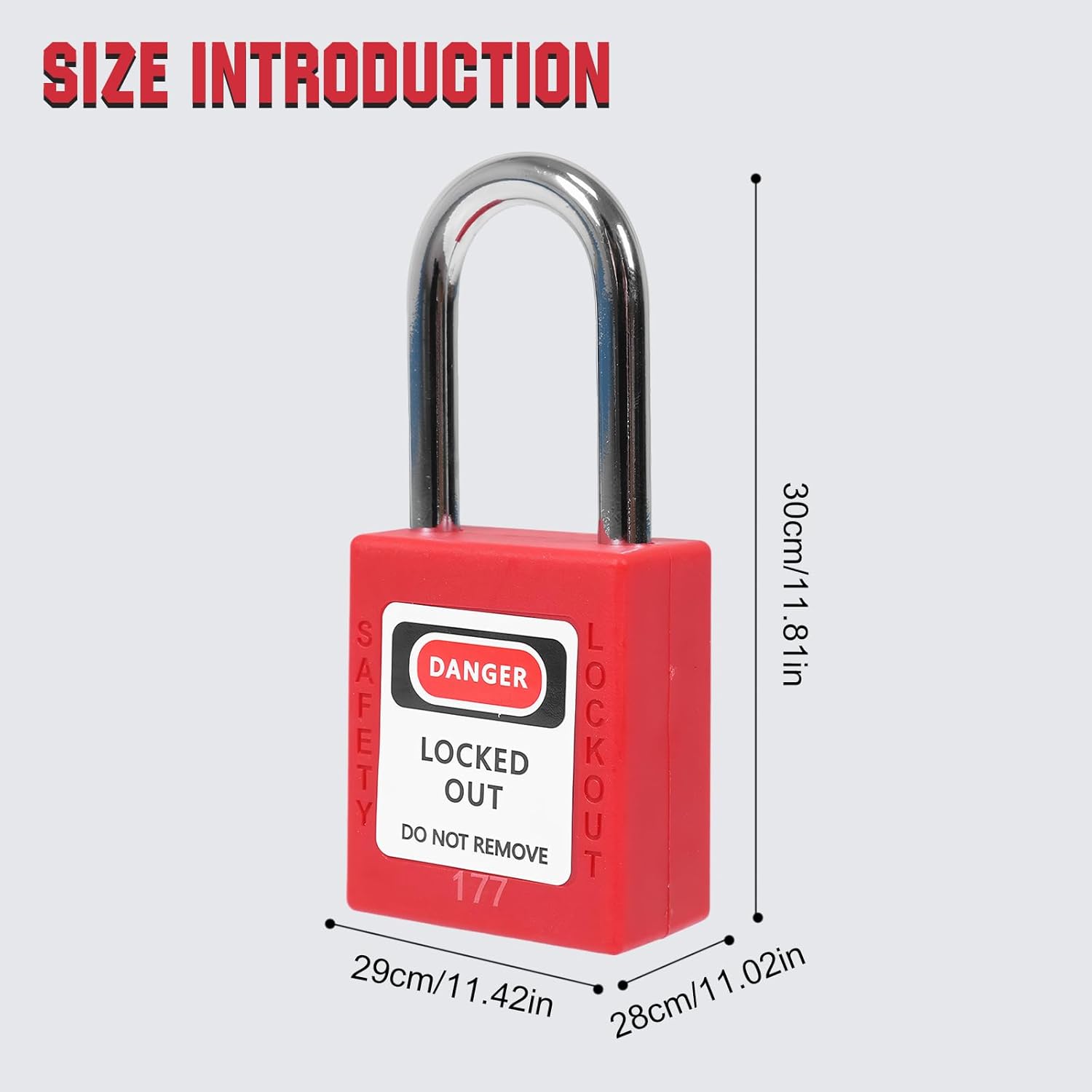 Generic 100 Pcs Electrical Lockout Tagout Kit with 100 Pcs Tags Lock Out Tag Out Padlocks for Electrical Applications