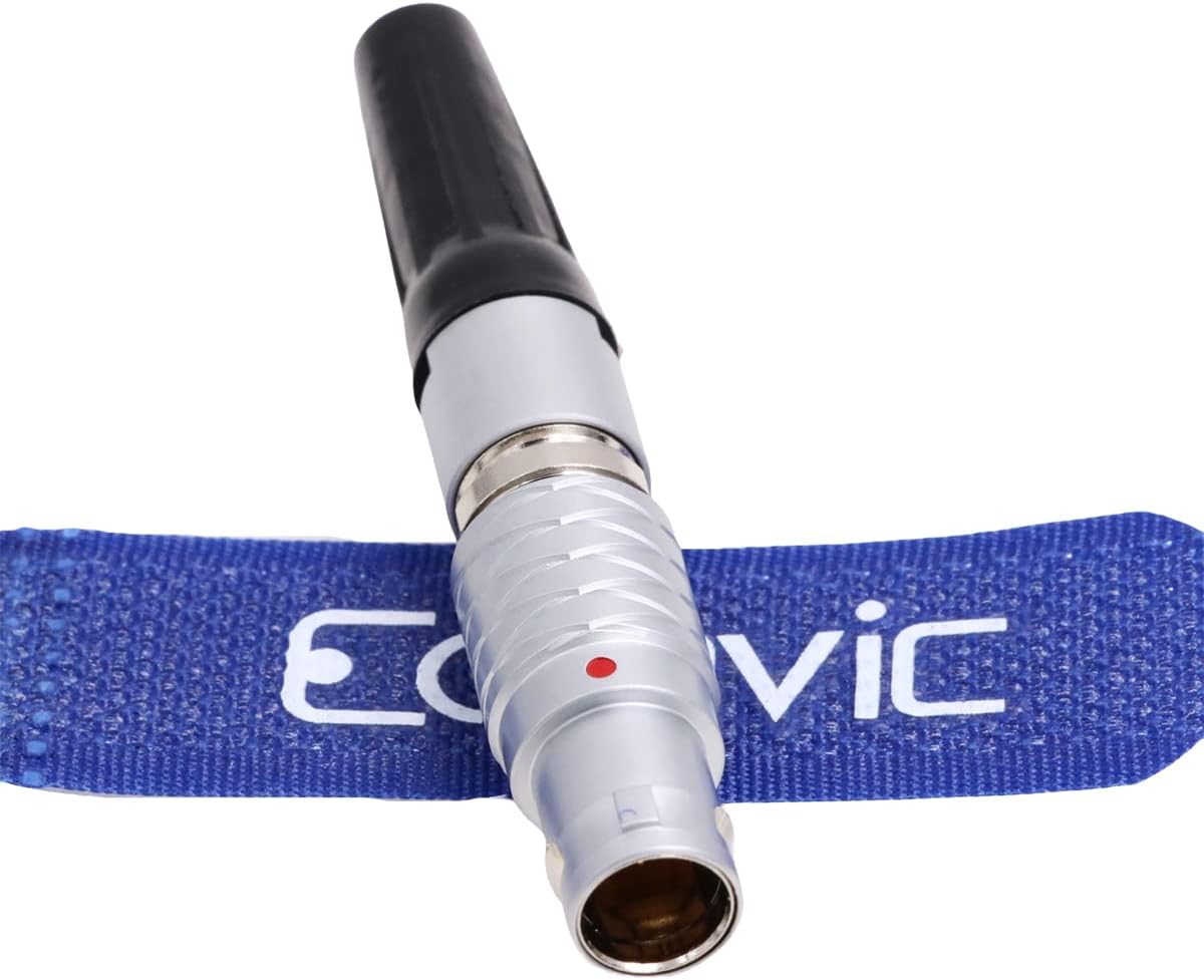 Eonvic FGG 0B 2Pin Plug Metal Circular Push Pull Self-Lock for Tilta Teradek ARRI Camera Power Cable Connector (2 Pin, FGG Plug)
