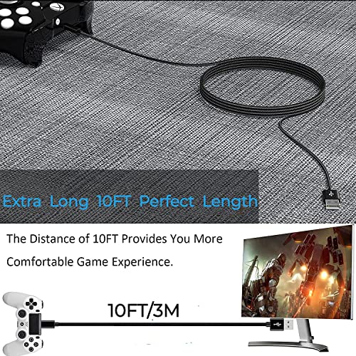 Aosok Ps4 Controller Charger Charging Cable 6Ft Braided Ps4 Charger—Long Micro Usb Fast Charging Cord For Sony Playstaion 4/Xbox One, Android Phones #TOP5