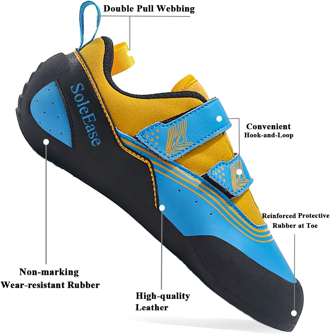 All-Around Men & Women Climbing Shoes for Sport Climbing and Bouldering