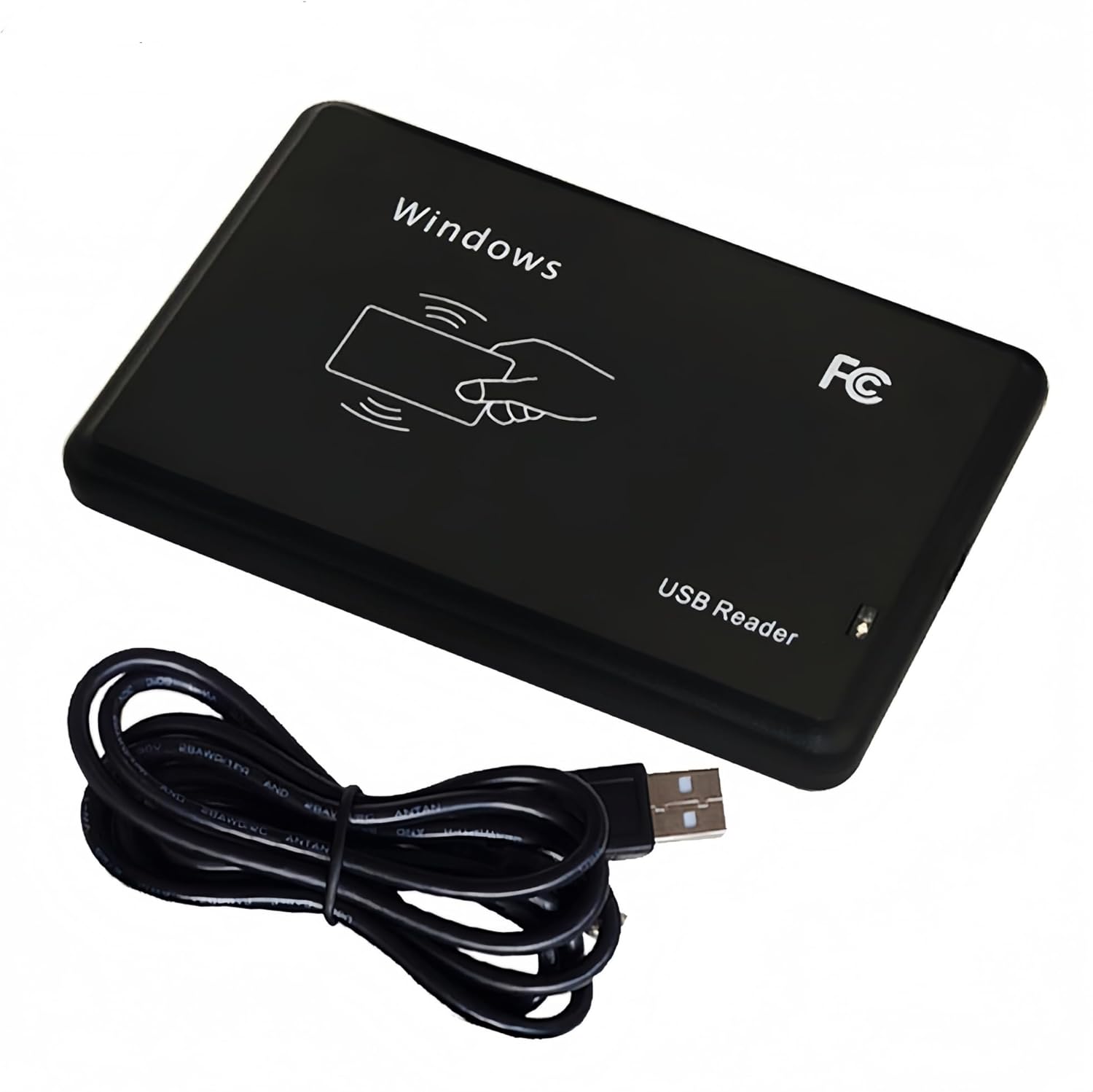 BlissKiss 125KHz USB RFID Reader - EM4100 & 1326 Prox Card Scanner, Driverless Keyboard Emulation for Win/Mac/iOS/Android/Linux