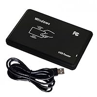 BlissKiss 125KHz USB RFID Reader - EM4100 & 1326 Prox Card Scanner, Driverless Keyboard Emulation for Win/Mac/iOS/Android/Linux