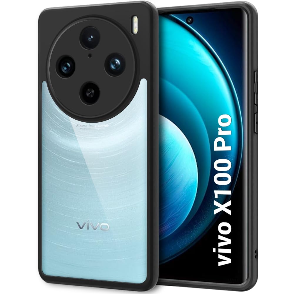 TheGiftKart Ultra-Hybrid Crystal Clear Back Cover Case for Vivo