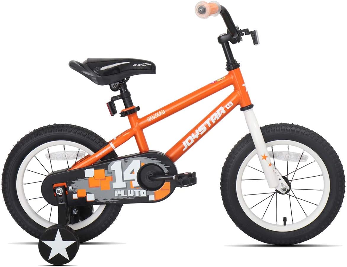 JOYSTAR Pluto Kids Bike with Training Wheels for 12 14 16 18 20 inch Bike, Kickstand for 18 20 inch BMX Freestyle Bicycle (Black Blue Red Green Orange Pink Golden) : Sports & Outdoors