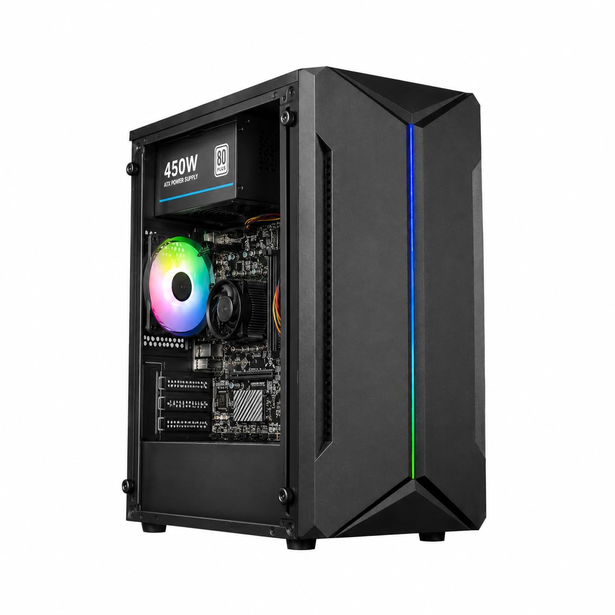 Gaming Desktop PC with H310 Motherboard, i7 7th Gen Processor, 8GB DDR4 RAM, 256GB SSD, RGB Cabinet, HDMI, VGA, USB Ports, WiFi Support for Home, Office, Study & Basic Gaming-image-41