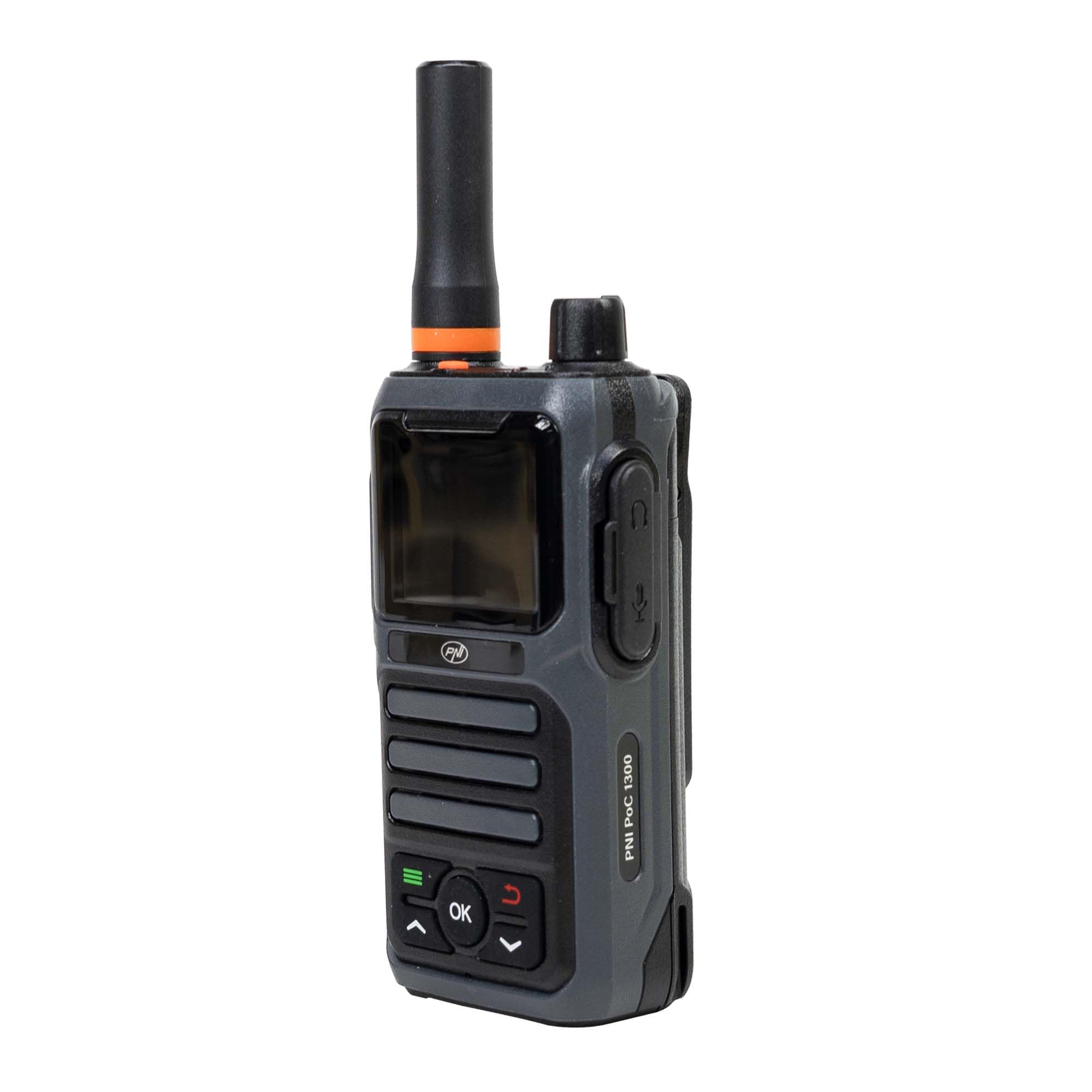 PNI PoC 1300 GSM 4G LTE stazione radio portatile, Linux OS, schermo a colori, 4400 mAh Li-Ion