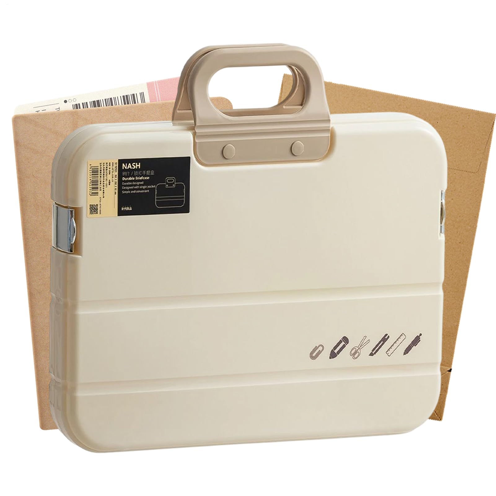 Carpeta de almacenamiento para documentos y libros de papel con almacenamiento impermeable 8