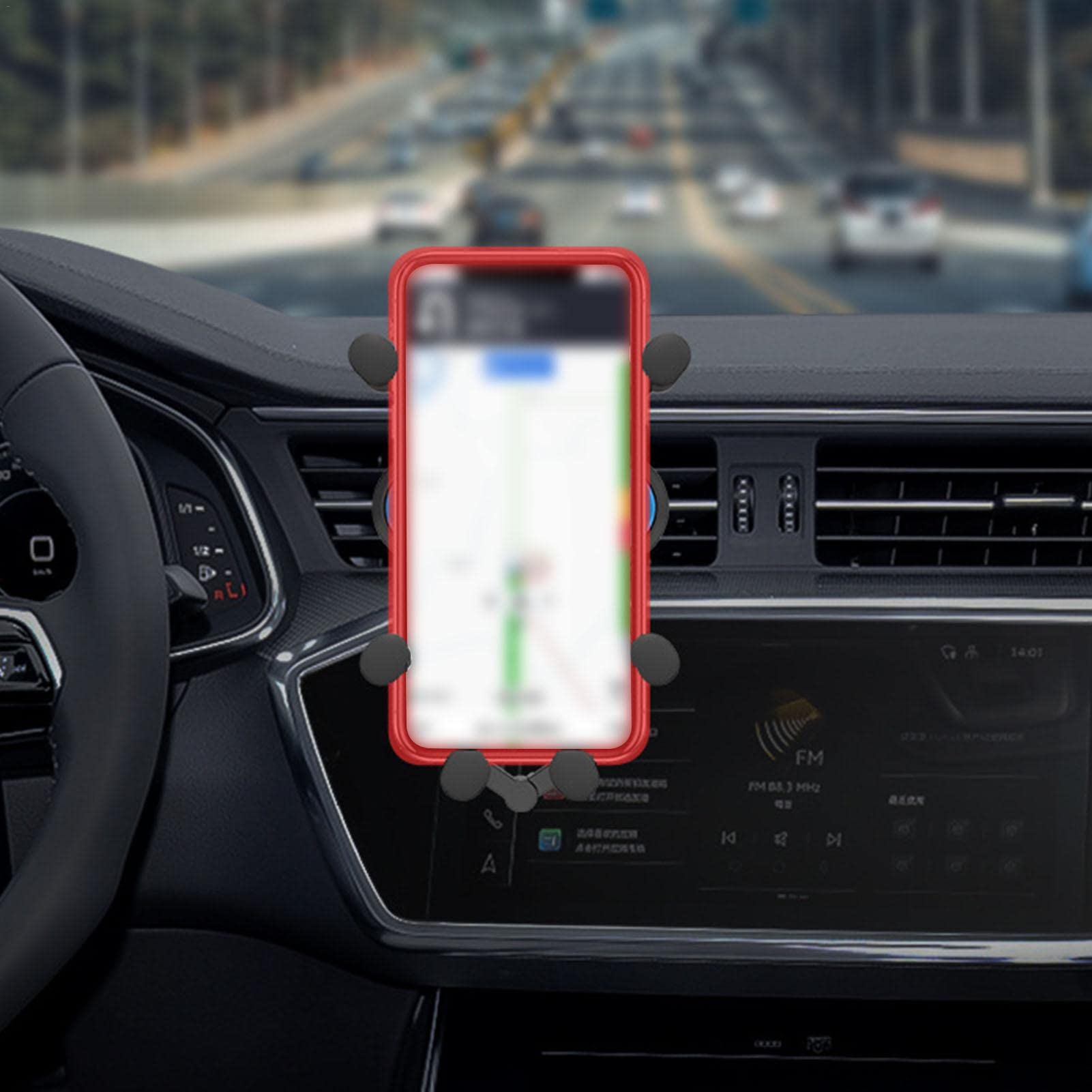 10 pezzi Supporto per telefono da auto - Supporto per telefono da auto - Clip per bocchetta 'aria Supporto per smartphone da auto, stabile a sei ganasce di bloccaggio a 360° | auto - Clip per bocchetta 'aria Supporto per smartphone da auto, stabile a gana