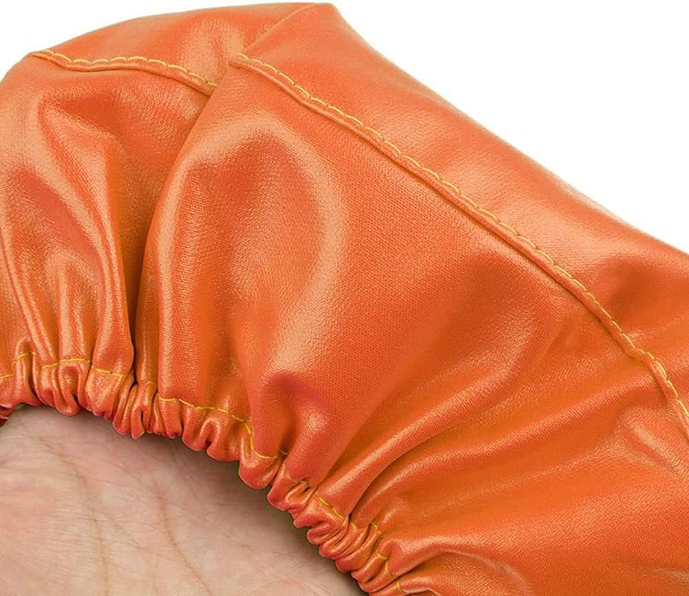 4pcs/Set Dental Full Unit Cloth Chair Cover Sleeves Protector Dentist Headrest Washable, Dentist Equipment, Protective Full Dental Chair Cover Advanced Milk Silk, Composite Film Waterpro(Color:Orange)