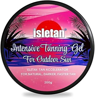 intensive tanning gel peach, tanning gel for outdoor sun, 200g