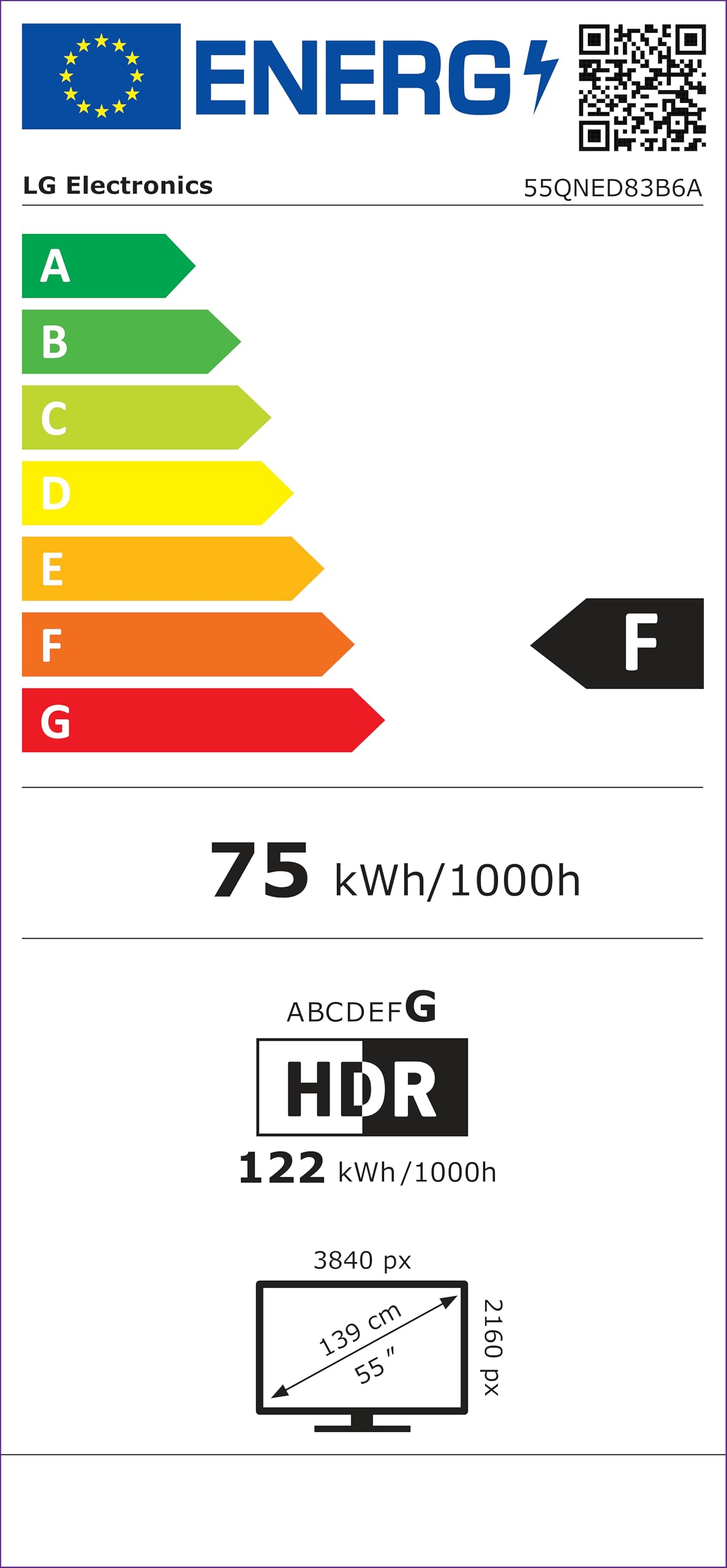 LG 75QNED83B6A TV 75 Zoll (190 cm) 4K QNED evo Mini LED AI TV (α8 Gen3 4K AI Prozessor, webOS 26, 120Hz (VRR bis zu 144Hz)) [Modelljahr 2026] [Energieklasse F]