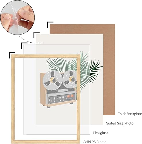 Vista 142 de GULETHUN Marco de fotos de 24 x 36 pulgadas, marco para póster blanco, decoración del hogar, marcos naturales de galería, formato horizontal